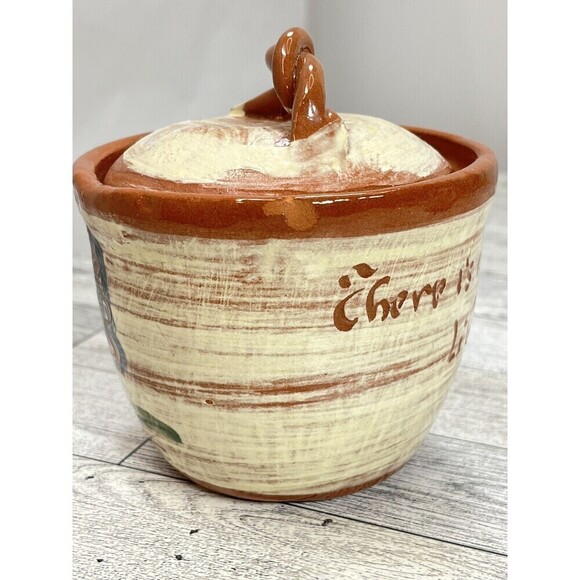 Wilder Redware CREAMER & SUGAR BOWL WITH LID Modern Farmhouse*Tiny Flaw Boho - Picture 14 of 16